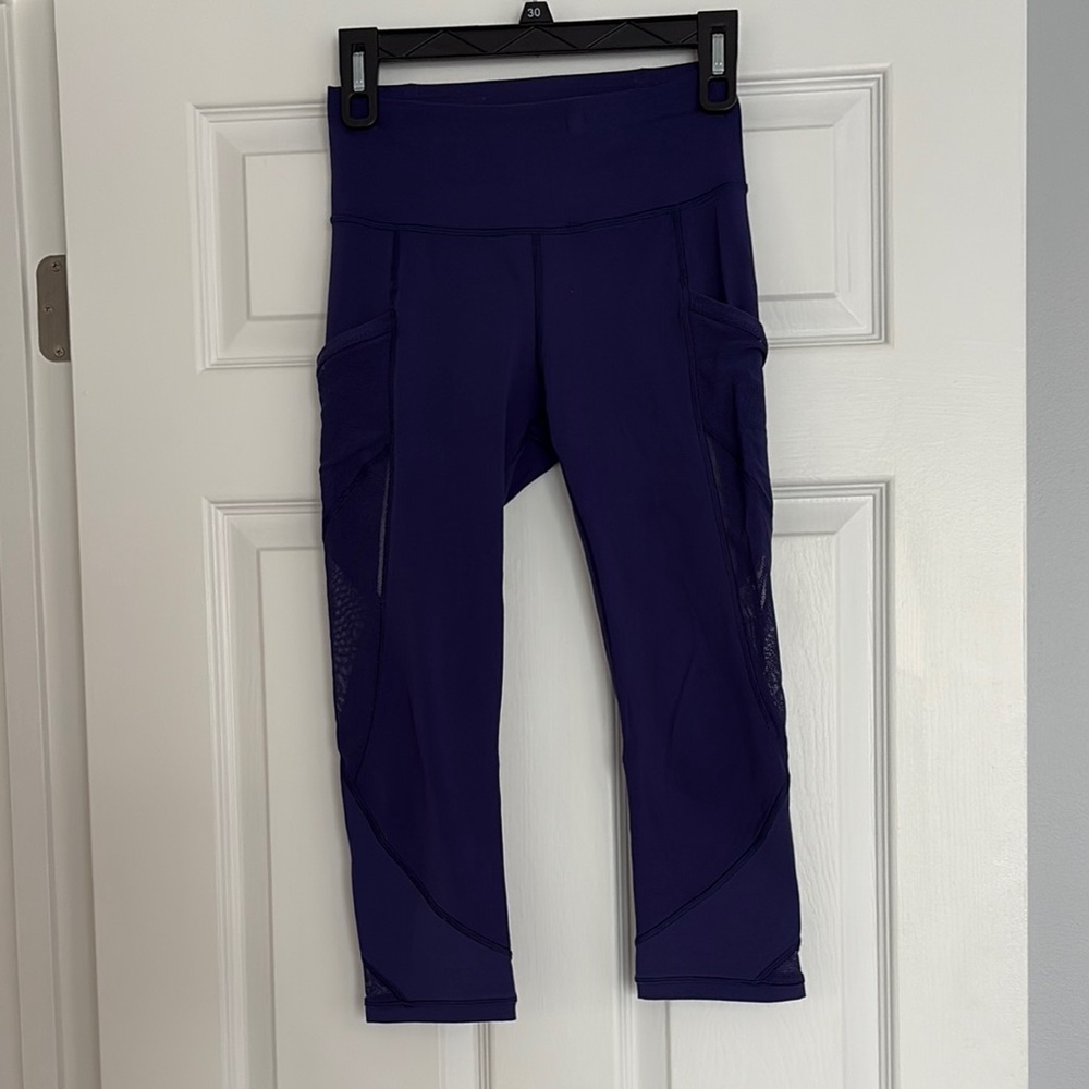 Lululemon Purple Athletic Crop Leggings